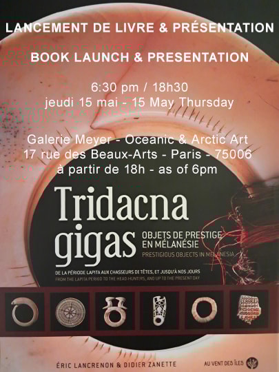 TRIDACNA GIGAS - objets de prestige en Mélanésie / BOOK LAUNCH & PRESENTATION