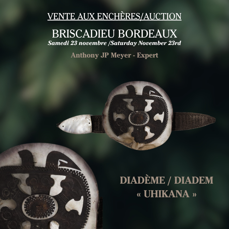 Auction objects from the Marquesas Islands collected in 1886